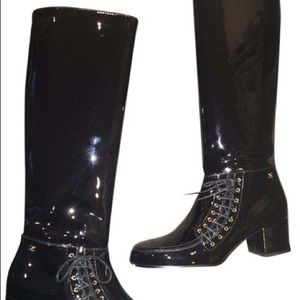 Vintage Chanel Patent Leather Boots